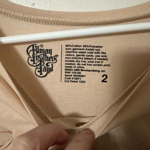 Tan Allman Brothers tee